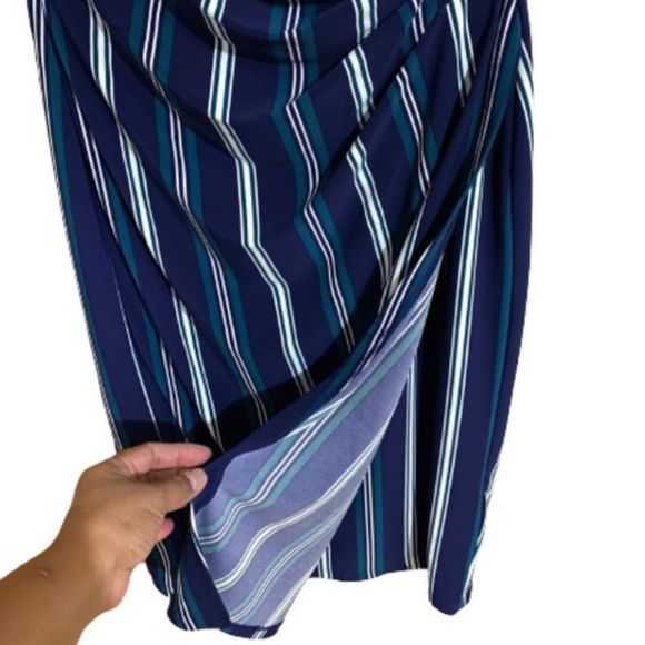 ❌❌❌SOLD❌❌❌Lauren Ralph Lauren Multicolor Sleeveless Wrap Mid Length Dress Size 0 - Picture 5 of 7